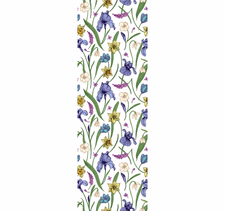 Rullegardin teenager blomsterdesign - TenStickers