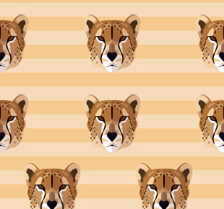 Rullegardin teenager leopardhoved - TenStickers
