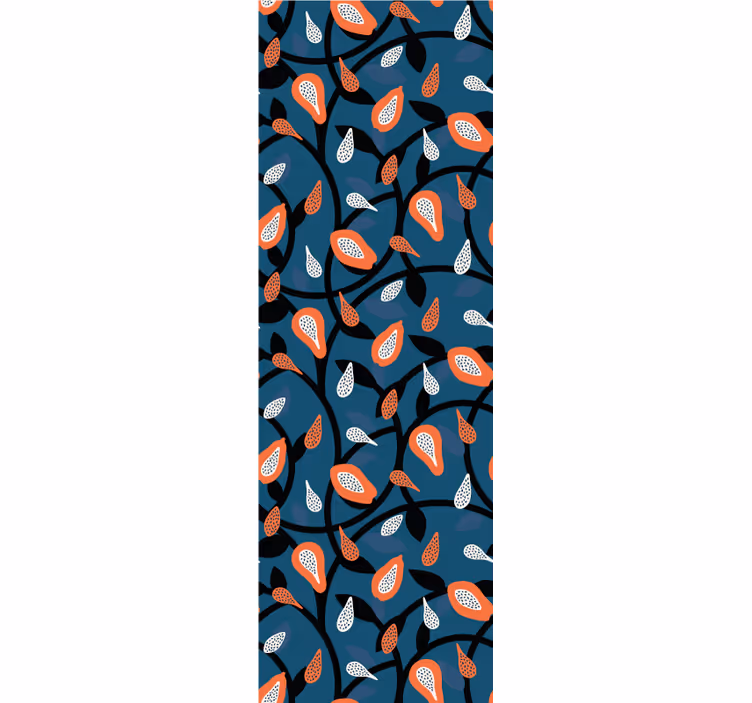 Rullegardin teenager papaya og planter - TenStickers