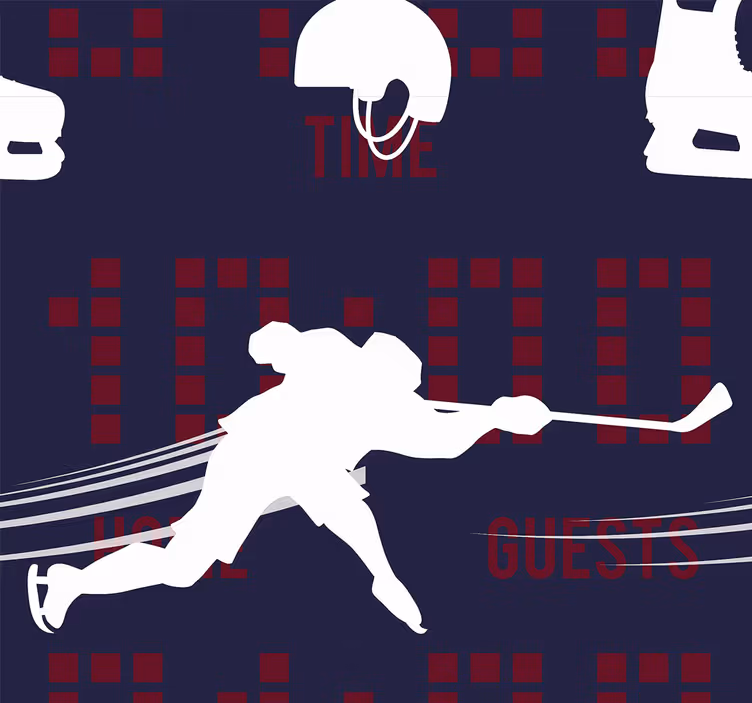 Rullegardin teenager hockeyspiller - TenStickers