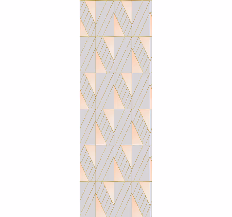 Moderne rullegardiner i lagdelte geometriske former - TenStickers