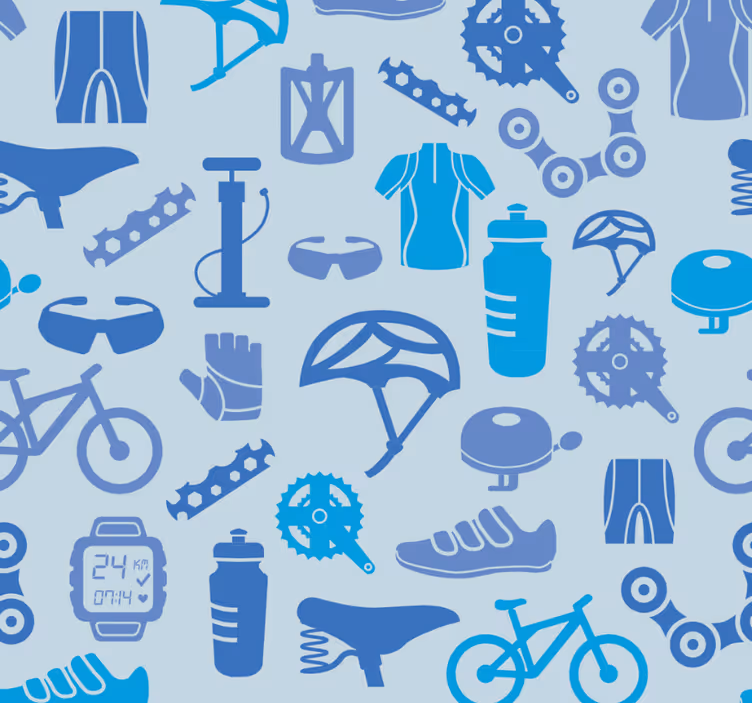 Moderne rullegardiner med cykelelementer - TenStickers
