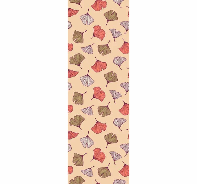 Moderne rullegardiner med farverige ginkgoblade - TenStickers