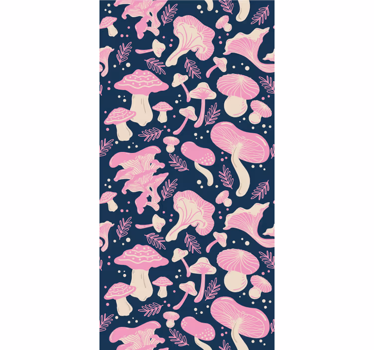Moderne rullegardiner i pink svamp mønster - TenStickers