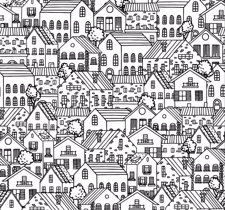 Moderne rullegardiner med bymotiver - TenStickers