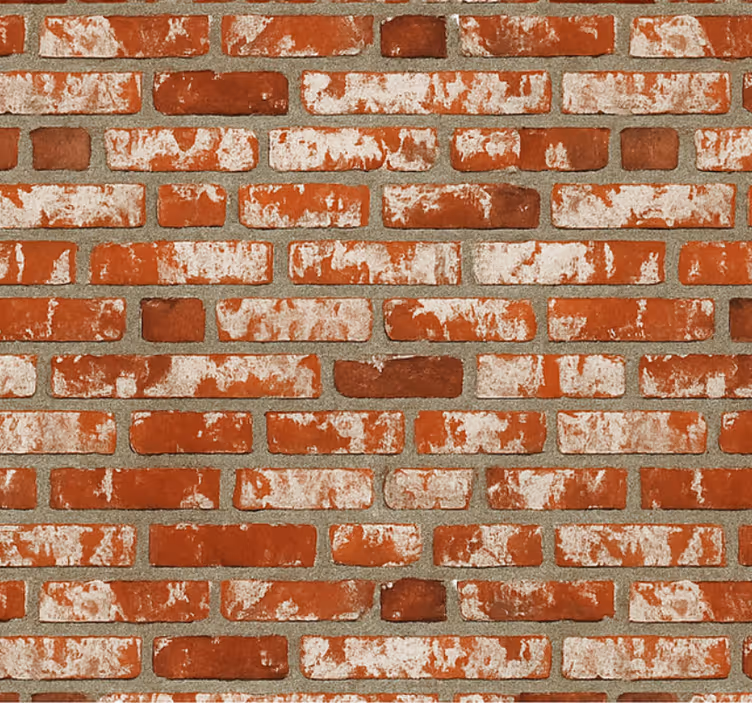 Rullegardiner til stue 3d murstensdesign - TenStickers
