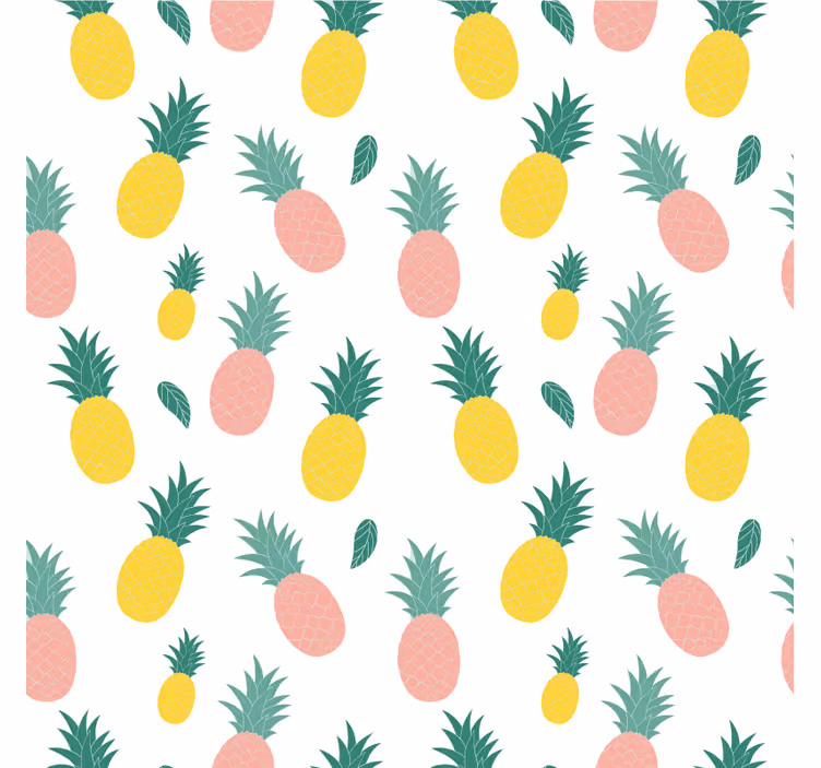 Rullegardin køkken ananas mønster frugtdesign - TenStickers