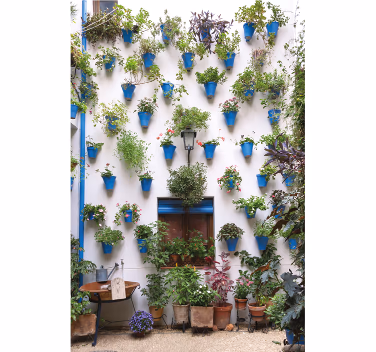 Rullegardiner til stue patio andalusisk - TenStickers