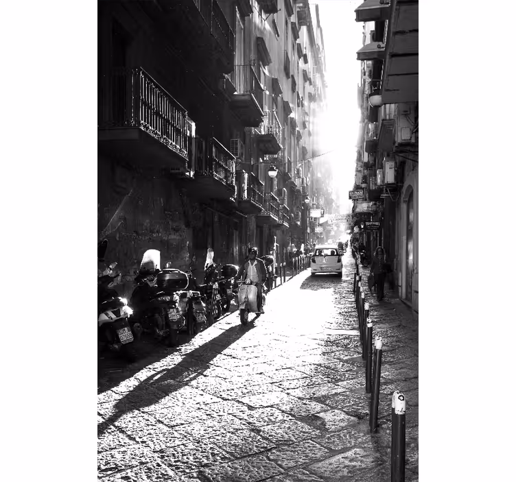 Rullegardiner til stue napoli vintage - TenStickers