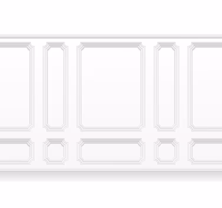Hvid rullegardin cuarterones klassiske - TenStickers