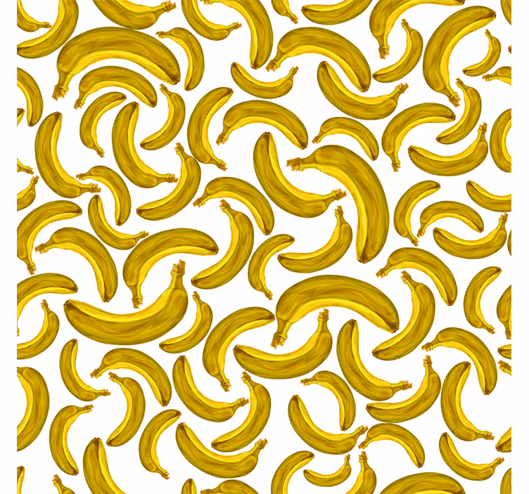 Gule rullegardiner med banan design - TenStickers