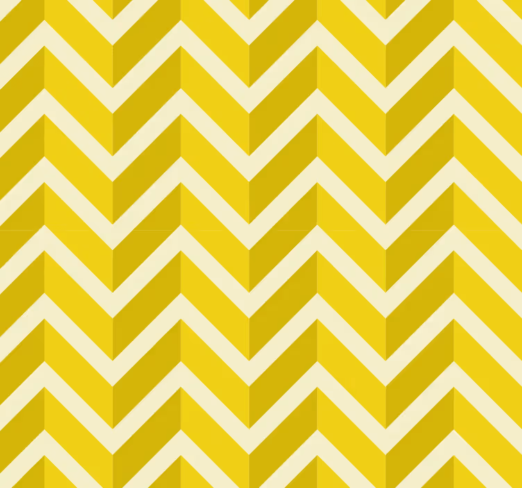 Gule rullegardiner med geometrisk pil design - TenStickers