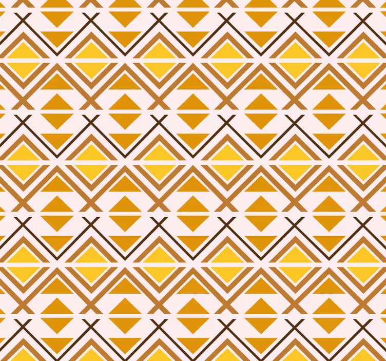Gule rullegardiner med geometrisk grafisk design - TenStickers