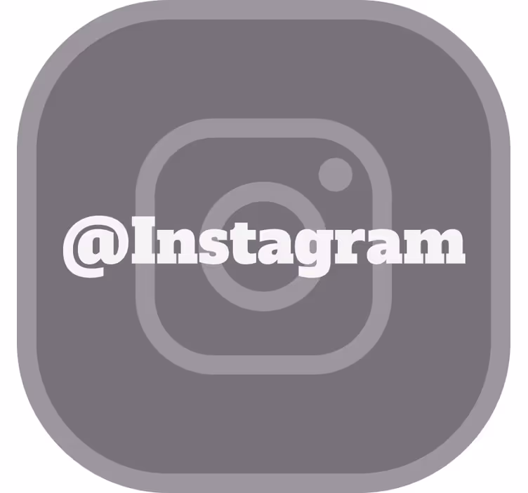 Grå rullegardin til din instagram - TenStickers