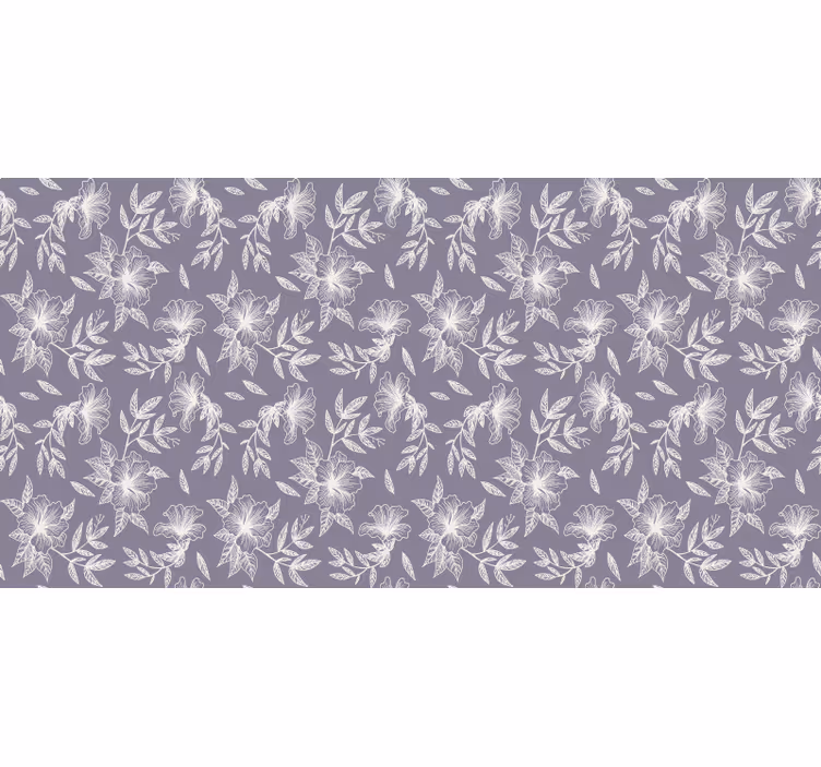 Lilla rullegardin med lilac blomsterdesign - TenStickers