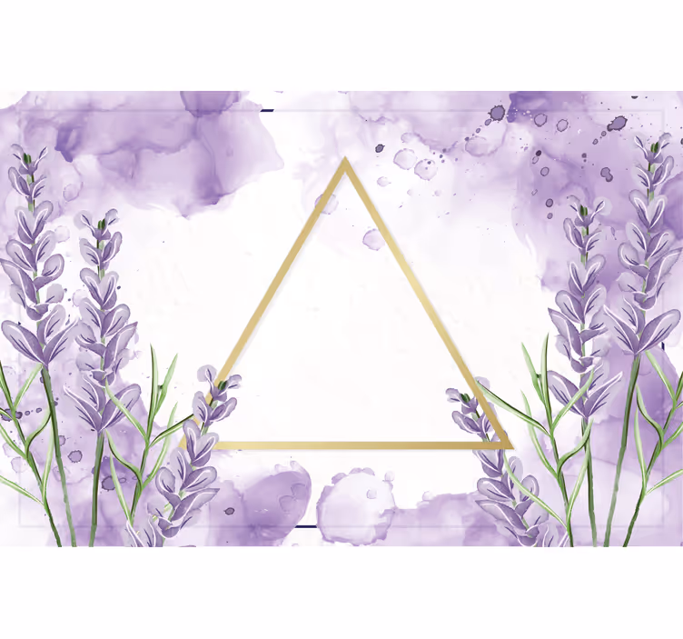 Lilla rullegardin digital lavendel trekant - TenStickers