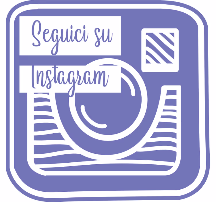 Lilla rullegardin til vores instagram offentlighed - TenStickers
