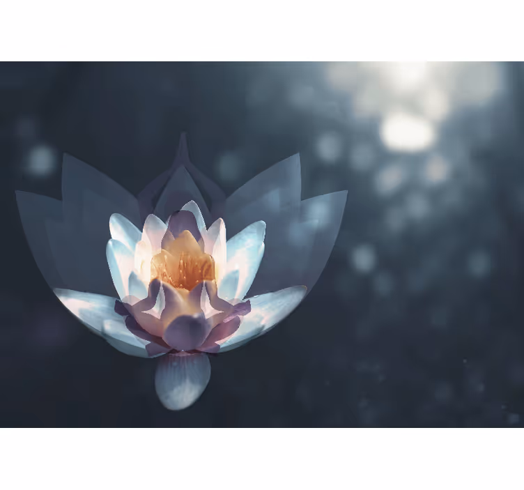 Rullegardiner til stue med afslappende meditation baggrund - TenStickers