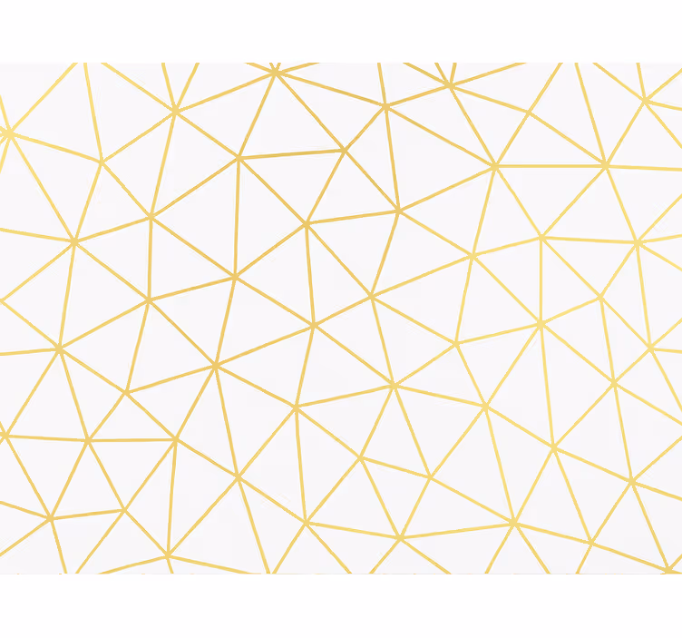 Moderne rullegardiner i gyldent geometrisk prismemosaik - TenStickers
