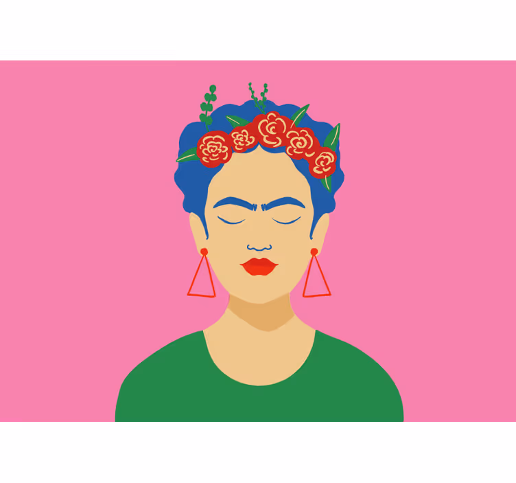 Rullegardiner til stue frida kahlo pop art design - TenStickers