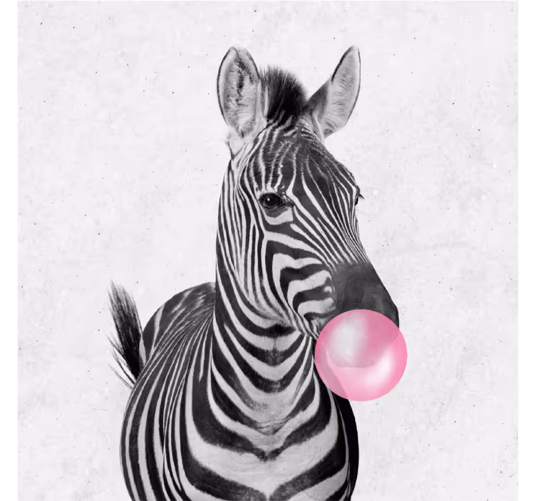 Rullegardiner til stue i zebra dyremønster - TenStickers