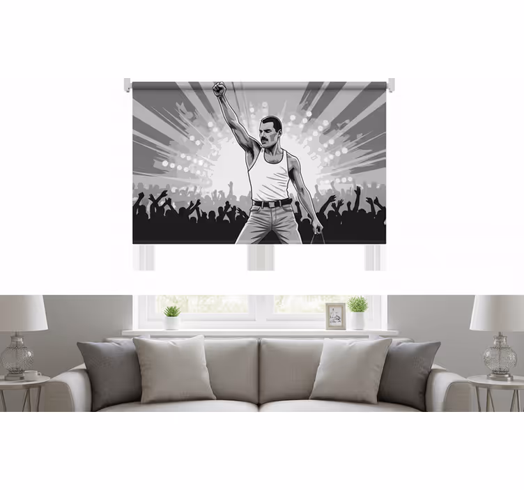 Rullegardiner til stue freddie i wembley - TenStickers
