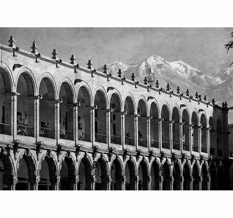 Rullegardiner til stue historical arequipa - TenStickers