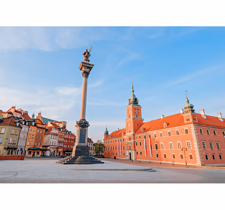 Rullegardiner til stue den gamle by i warszawa - TenStickers