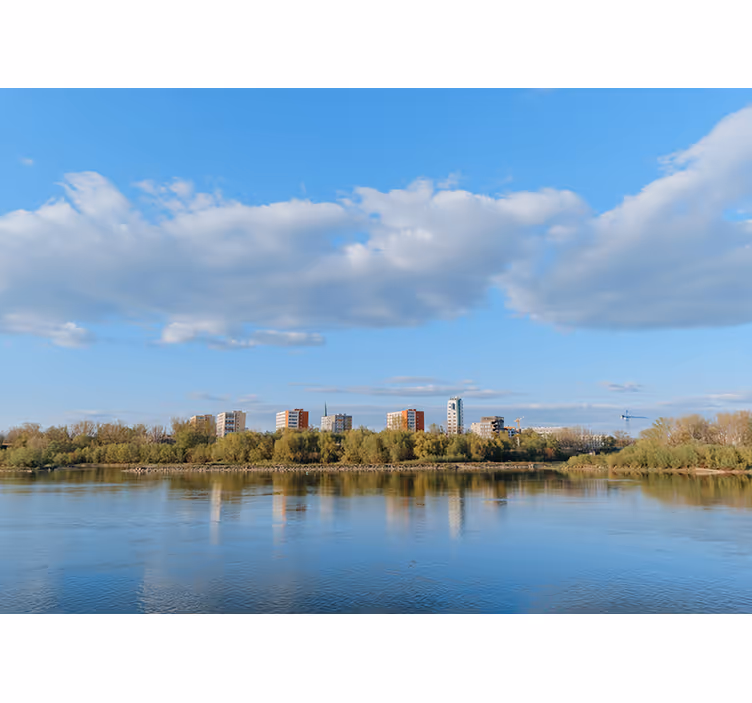 Rullegardiner til stue warszawa ved vistula-floden - TenStickers