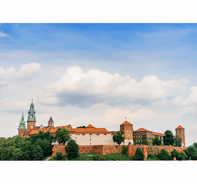 Rullegardiner til stue royal castle i krakow - TenStickers