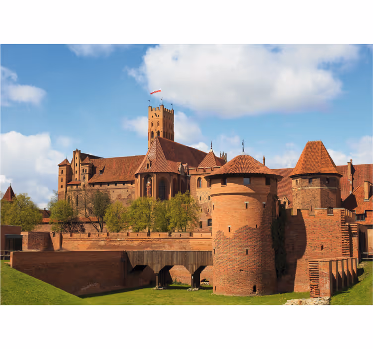 Rullegardiner til stue malbork slot - TenStickers