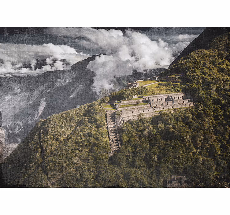 Rullegardiner til stue fugleperspektiv af choquequirao - TenStickers