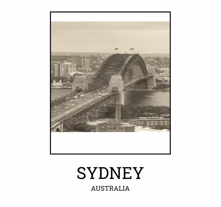 Rullegardiner til stue sydney sort og hvid - TenStickers