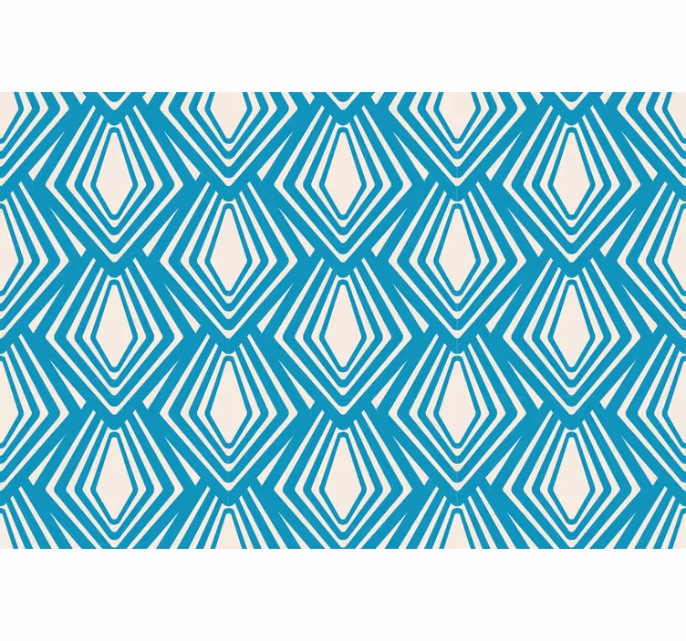 Rullegardiner til stue blå abstrakt minimalistisk design - TenStickers