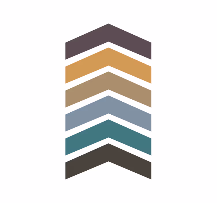 Rullegardiner til stue i jordfarver nordisk design - TenStickers
