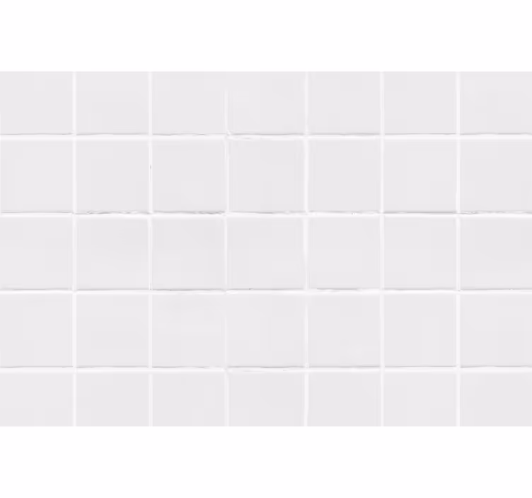Hvid rullegardin enkle fliser - TenStickers