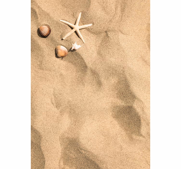 Beige rullegardin med sommerstemning - TenStickers