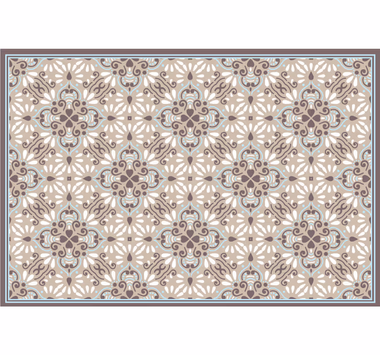 Beige rullegardin beige hvid mosaik - TenStickers