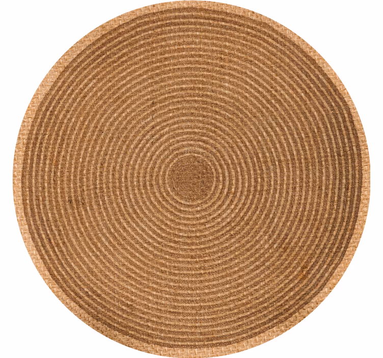 Beige rullegardin med cirkulær jute tekstur - TenStickers