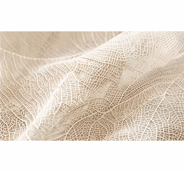 Beige rullegardin med minimalistiske blade - TenStickers