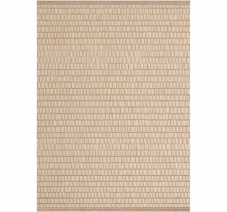 Beige rullegardin med vævet rattanstruktur - TenStickers