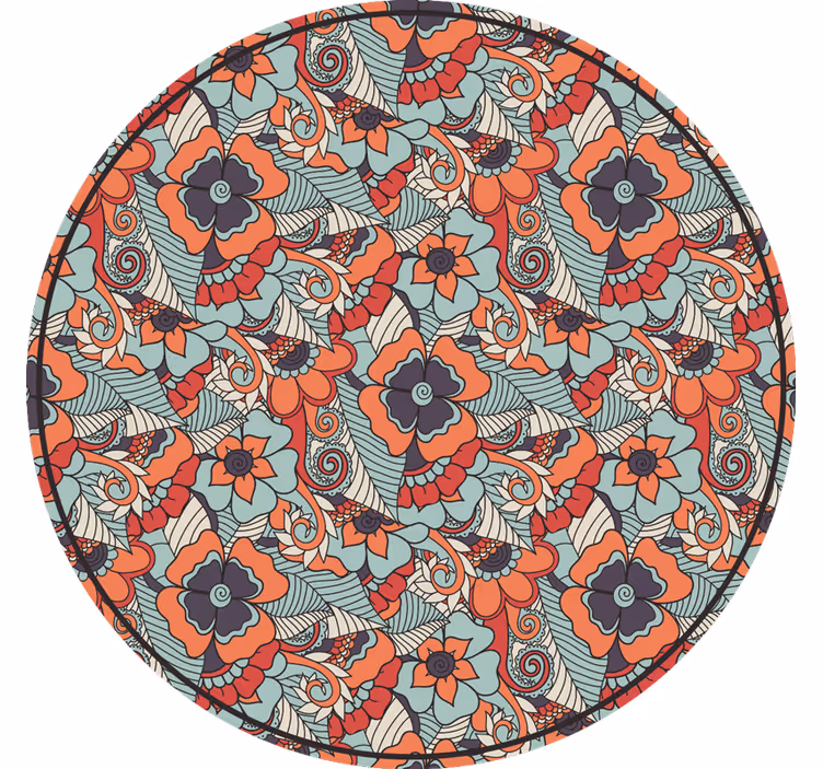 Soveværelse rullegardiner med blomster paisley - TenStickers