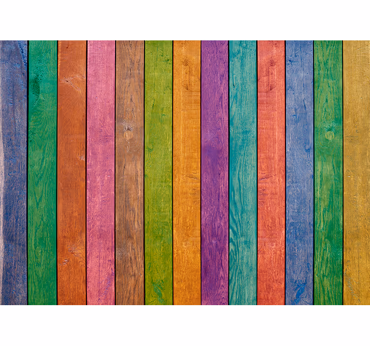 Soveværelse rullegardiner i træ multicolor mønster - TenStickers