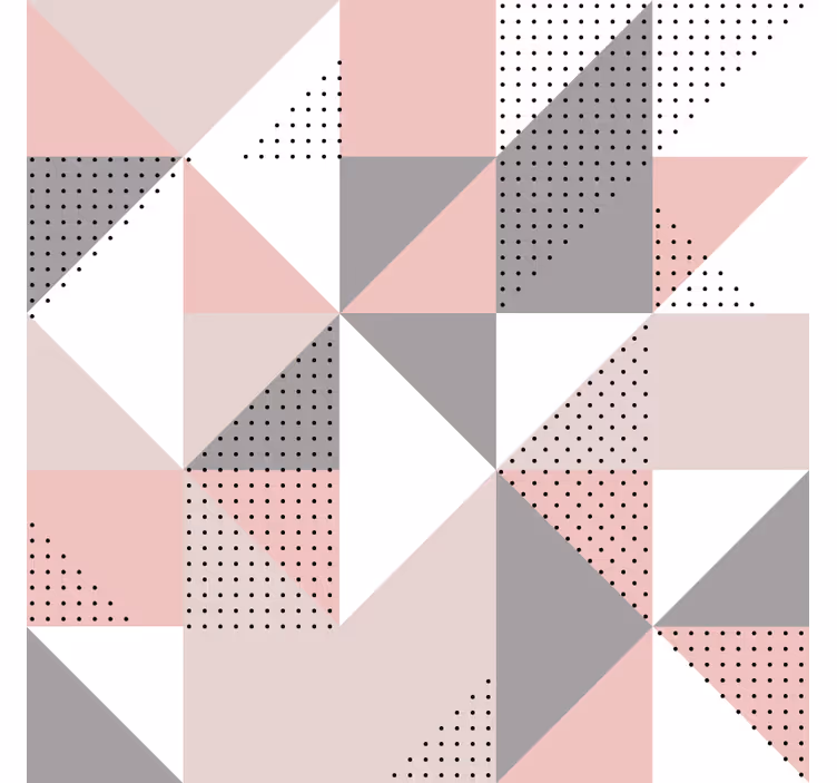 Soveværelse rullegardiner pastel nordiske trekanter - TenStickers