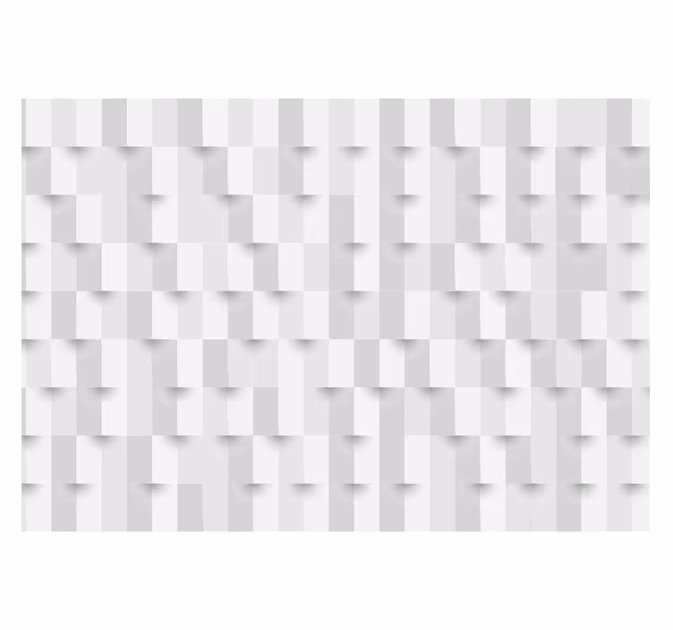 Hvid rullegardin geometrisk puslespil - TenStickers
