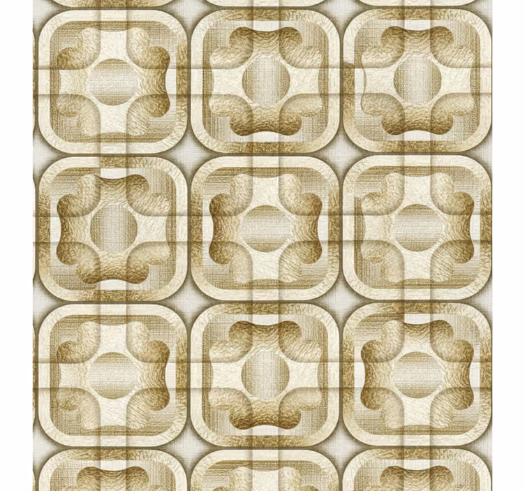 Retro rullegardin med vintage mønster - TenStickers