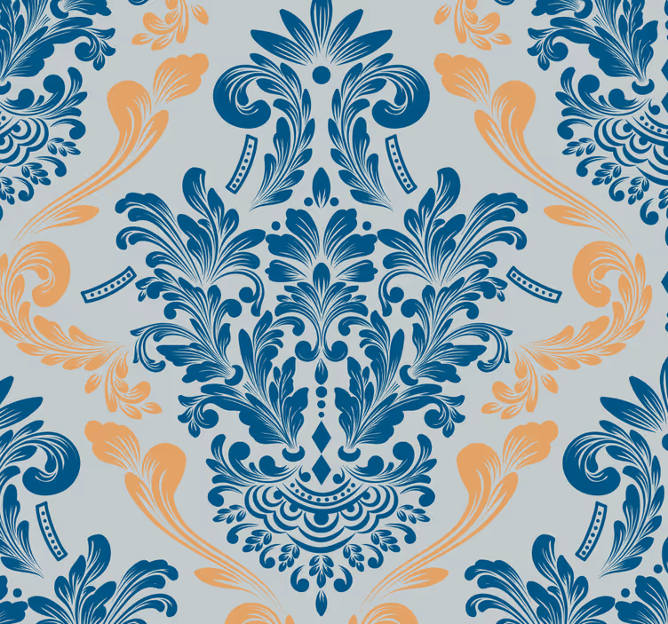 Retro rullegardin med elegant udsmykningsdesign - TenStickers
