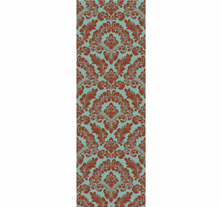 Retro rullegardin med elegant damaskprint - TenStickers