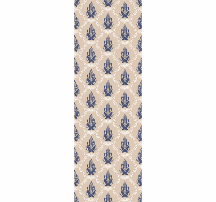 Retro rullegardin med bladet blomsterdesign - TenStickers
