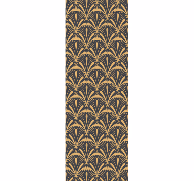Retro rullegardin art deco vifte - TenStickers